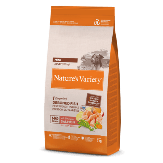 Nature´s Variety Adult Mini Dog No Grain Salmón Noruego