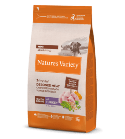 Nature´s Variety Adult Mini Dog Healthy Grain Pavo
