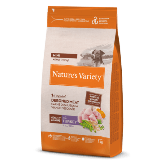 Nature´s Variety Adult Mini Dog Healthy Grain Pavo