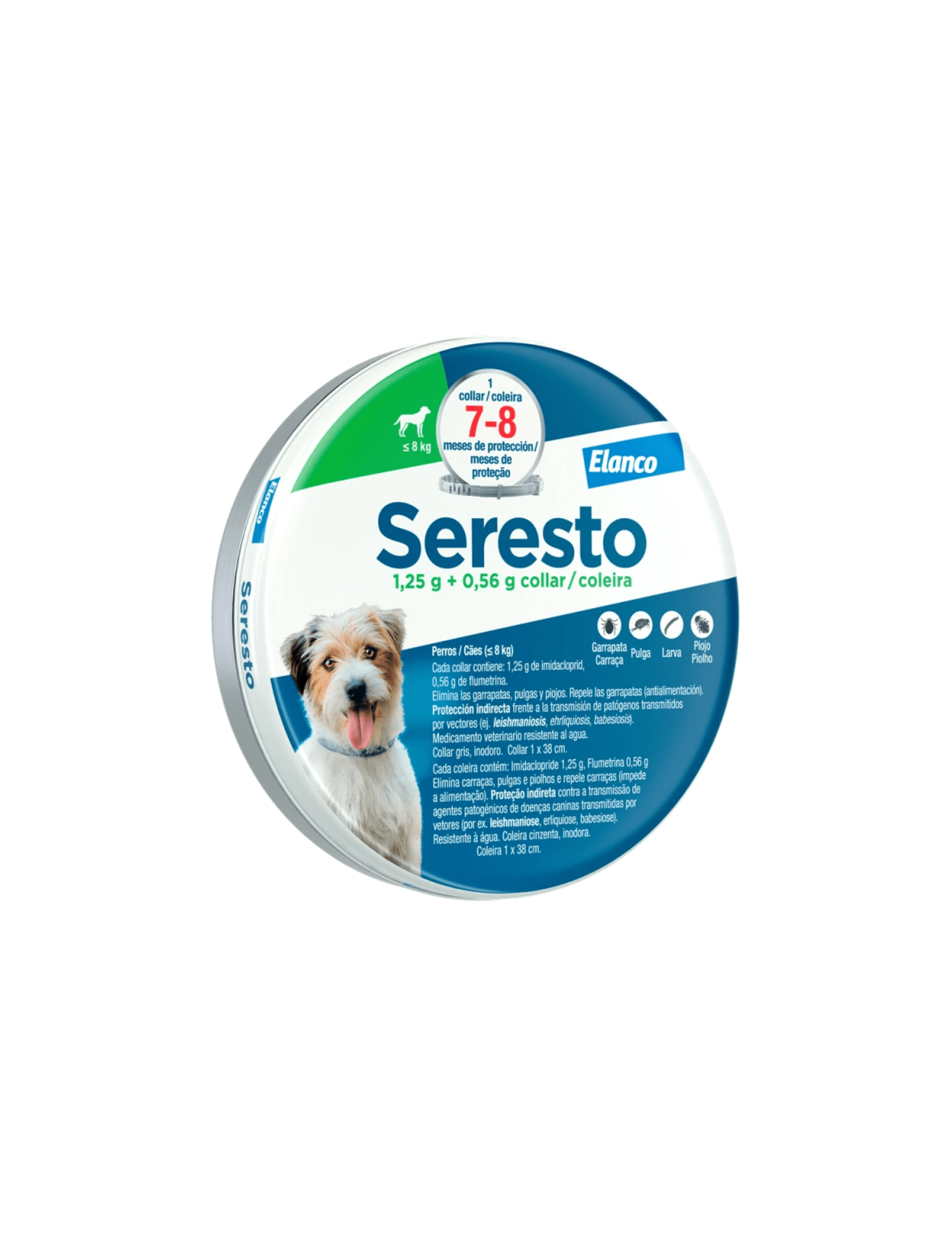 SERESTO RAZA PEQUEÑAS SOBRE - <8kg, 38cm