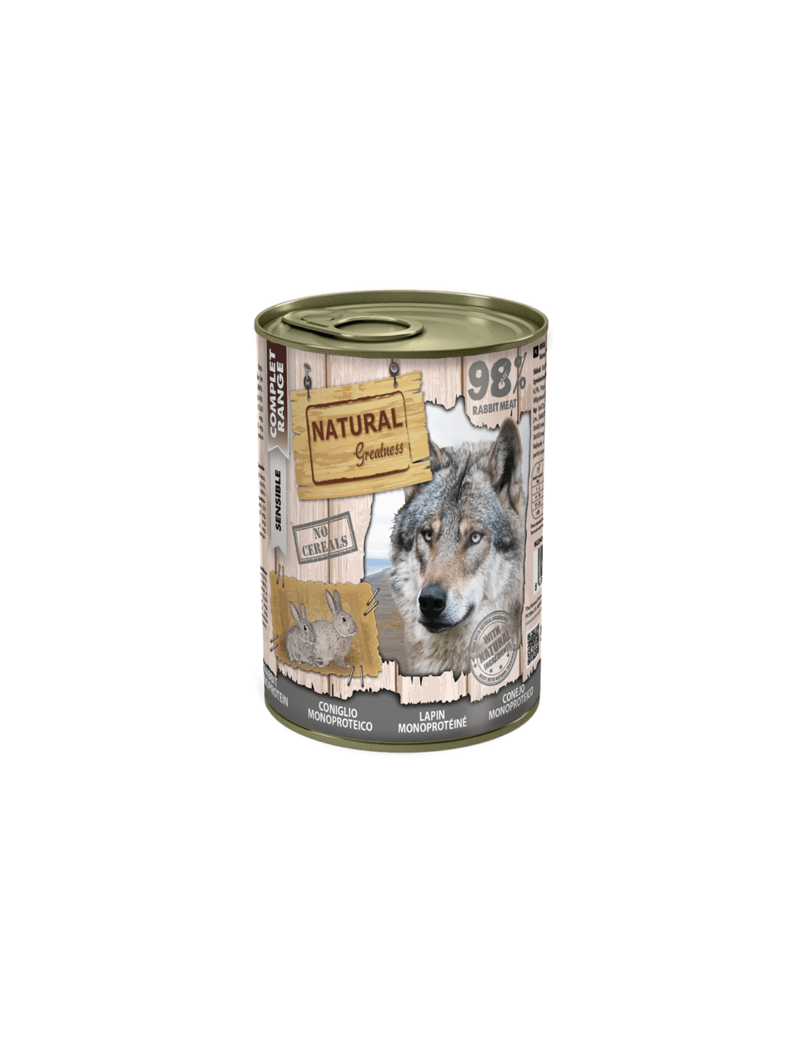 N. Greatness lata Receta Monoproteica de Conejo 400 gr.