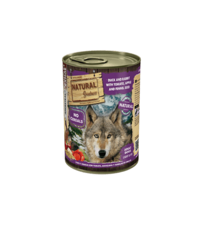 N. Greatness lata Pato y Conejo con Tomate, Manzana y Semillas de Hinojo 400gr