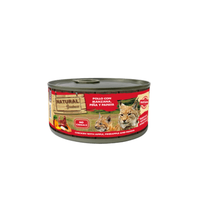 N. Greatness cat lata Pollo con manzana, piña y papaya 185 gr.