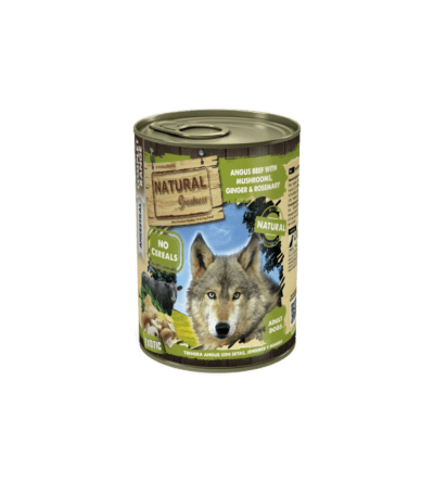 N. Greatness lata Ternera Angus con Setas, Jengibre y Romero 400 gr.