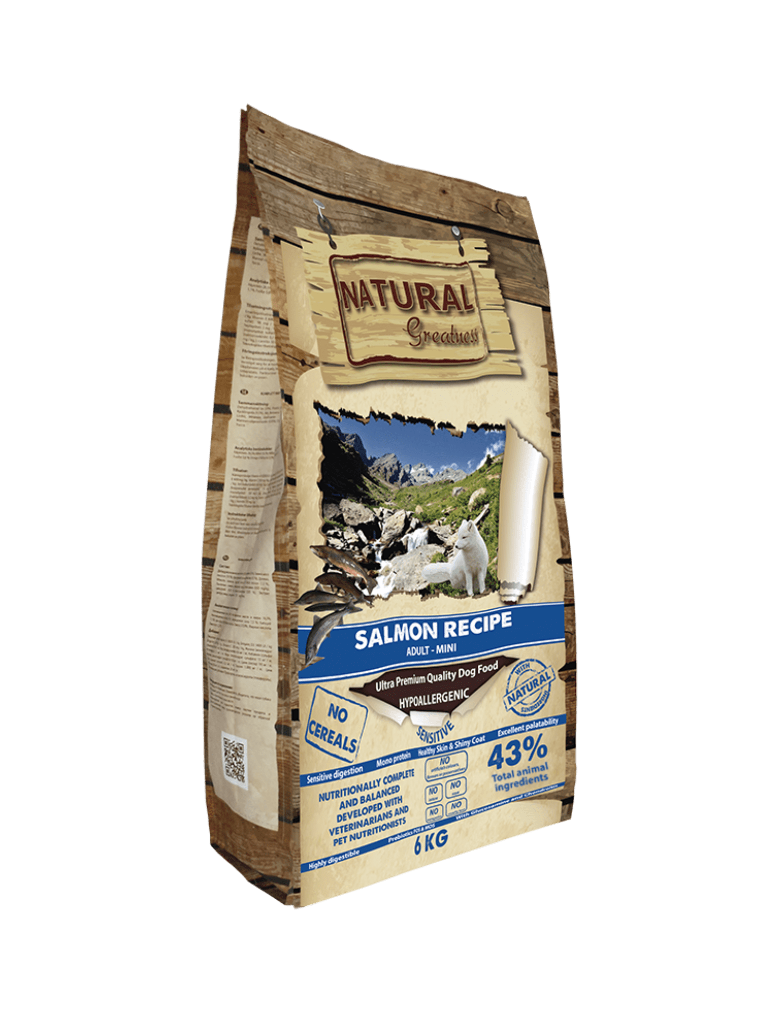 Natural Greatness receta de Salmón Mini