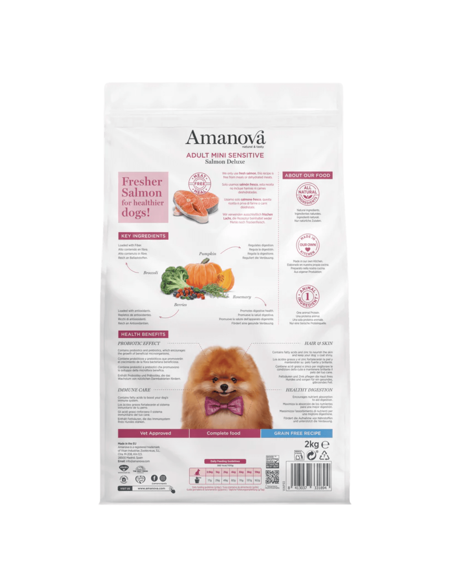 AMANOVA ADULT MINI SENSITIVE SALMON DELUXE - Imagen 2