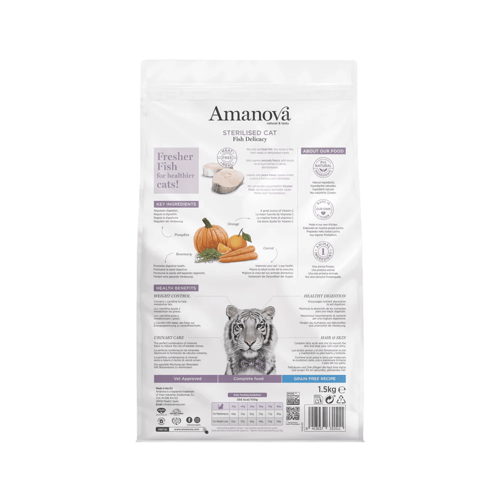 Amanova Sterilised Cat Fish Delicacy - Imagen 3