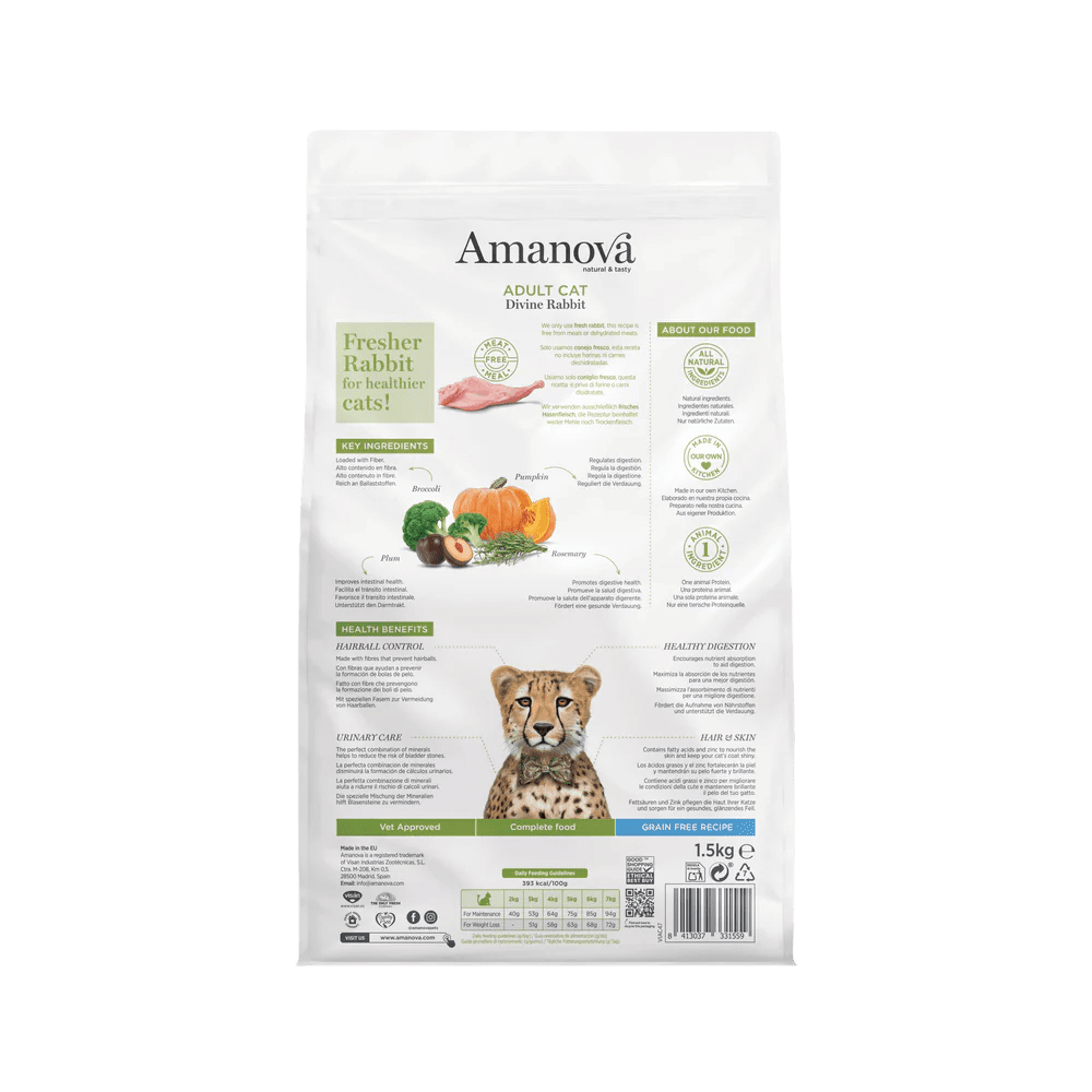 Amanova Adult Cat Divine Rabbit - Imagen 3