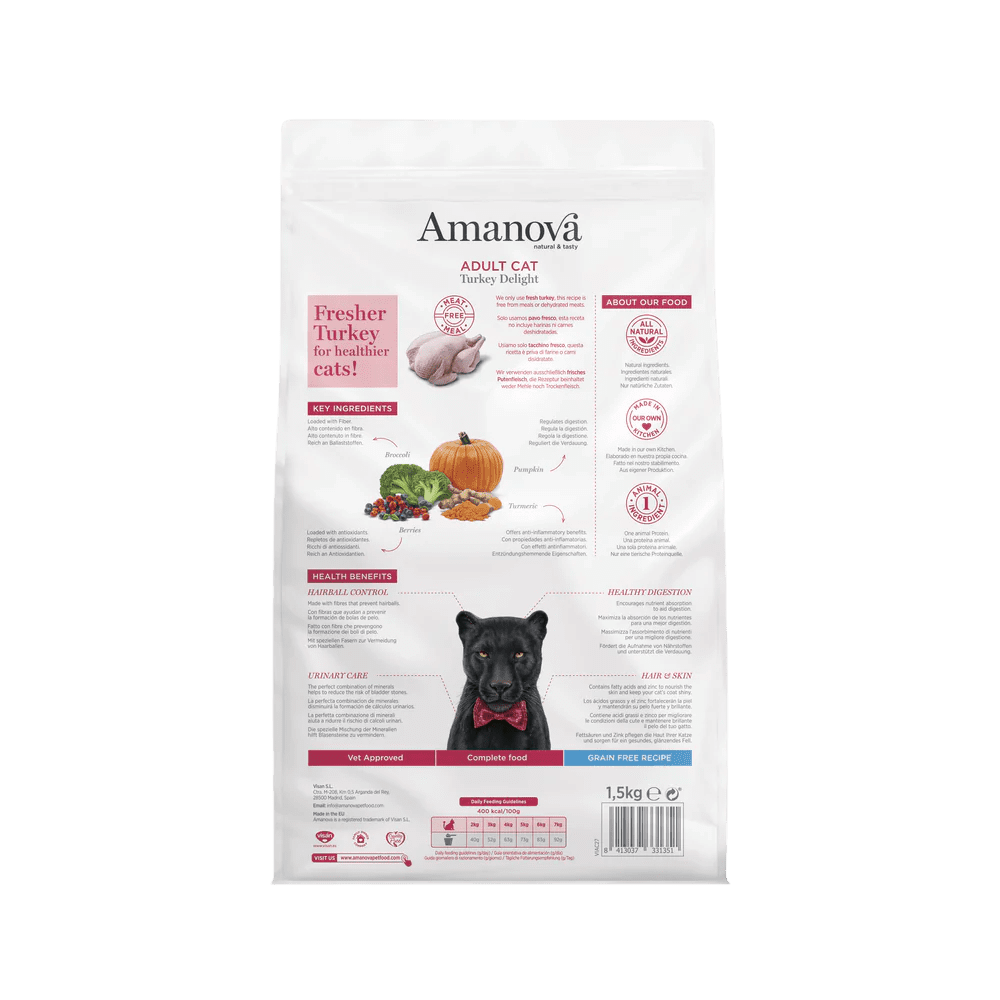 Amanova Adult Cat Turkey Delight - Imagen 3